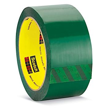 3M 373 Carton Sealing Tape - 2" x 55 yds, Green S-10158G