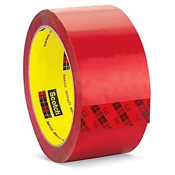 3M 373 Carton Sealing Tape - 2" x 55 yds, Red S-10158R