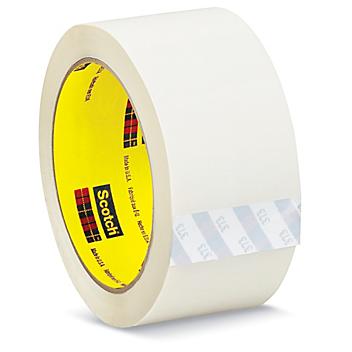 3M 373 Carton Sealing Tape - 2" x 55 yds, White S-10158W