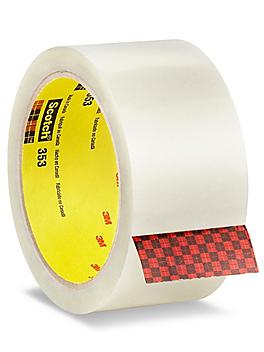 3M 353 Carton Sealing Tape - Clear, 2" x 55 yds S-10163