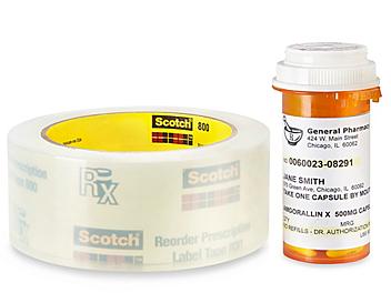 3M 800 Prescription Label Tape - 1 3/4" x 72 yds S-10197