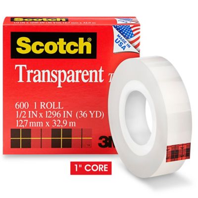3M Scotch 002-CFT Clear Photo Tape - 1/2 in Width x 300 in Length - 59282