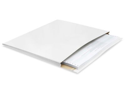 White Self-Seal Gusseted Stayflats&reg; - 17 x 14 x 1" S-10213