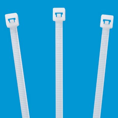 Nylon Natural Cable Ties - 8&quot;, 40 lb
