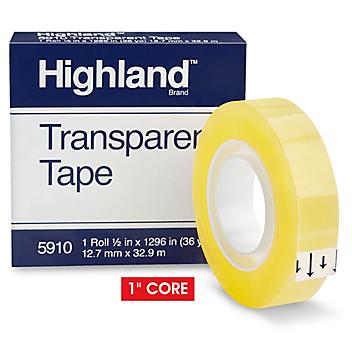 3M 5910 Highland&trade; Transparent Tape - 1/2" x 36 yds S-10231