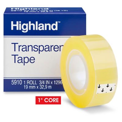 3M 5910 Highland™ Transparent Tape - 3/4 x 36 yds