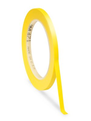 3M 471 Vinyl Tape - 1/4" x 36 yds, Yellow S-10250Y
