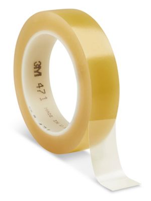 3M 477 Vinyl Tape Transparent, 1 in x 36 yd 7.2 mil, 36 per Case Bulk