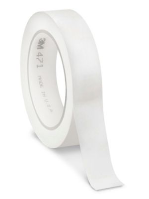 3M 471 Vinyl Tape - 1" x 36 yds, White S-10253W