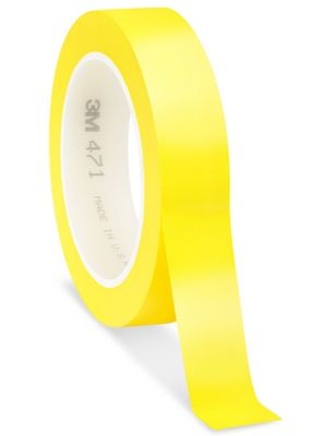 3M 471 Vinyl Tape - 1" x 36 yds, Yellow S-10253Y