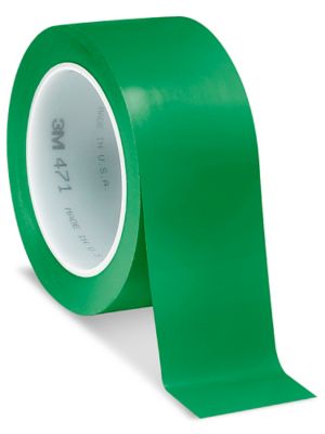 Color Coded Tape - 2 x 110 yds, Green - ULINE - S-3757G