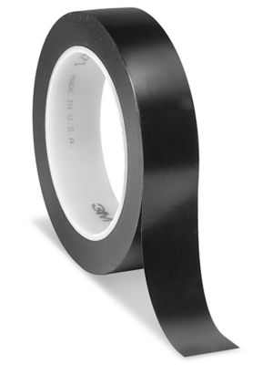 3M 764 Vinyl Tape - 1" x 36 yds, Black S-10256BL