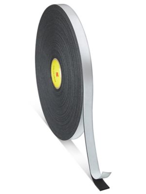 PVC Foam Tape, Single Sided Adhesive Vinyl Foam Tape - Black or Gray