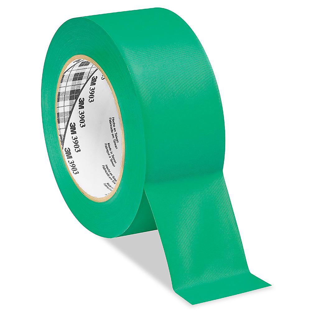 3-50-3903-GREEN 12.6 psi Tensile Strength 50 yd Length 3 Width 3 Width 3M Green Vinyl/Rubber Adhesive Duct Tape 3903 