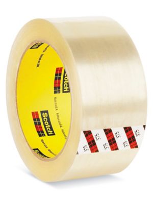 3M 375, Carton Sealing Tape Tan 3 x 55 yard Roll (6 Roll/Case)