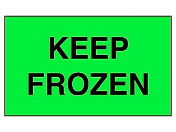 Etiquetas Adhesivas "Keep Frozen" - 3 x 5"