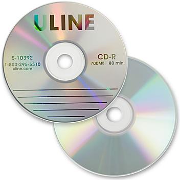 Uline Discos CD-R - Laca Plateada S-10392