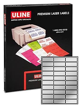 Uline Foil Laser Labels - 2 5/8 x 1"