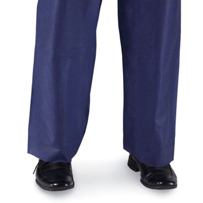 Uline Economy Coverall, Zip Front - Navy, 3XL S-10484NB-3X
