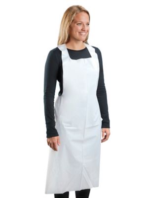 Polyethylene Aprons - White S-10485W