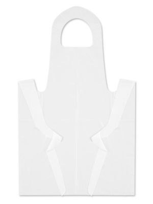 Polyethylene Aprons - White S-10485W - Uline