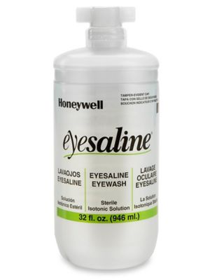 Emergency Eyewash Station w/ One 32 oz Eyesaline Solution Bottle