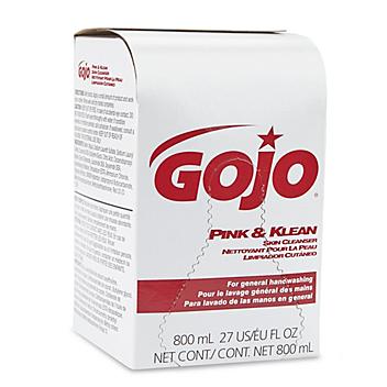 GOJO&reg; Pink and Klean Cleanser Soap Refill Box - 800 mL S-10499