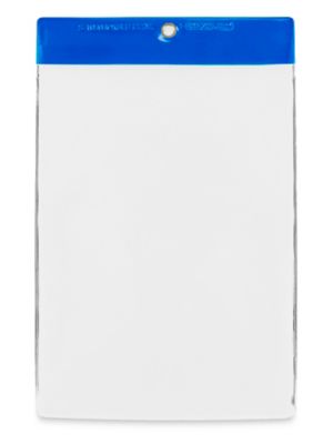 Vinyl Tag Protectors - 6 x 9", Dark Blue S-10503DKBLU