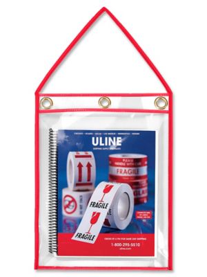 Deluxe Job Ticket Holders - 11 x 14", Red S-10509R