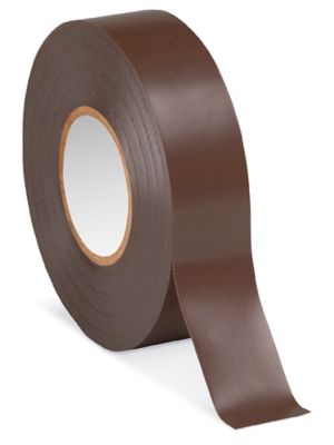 Uline Electrical Tape - 3/4" x 20 yds, Brown S-10521
