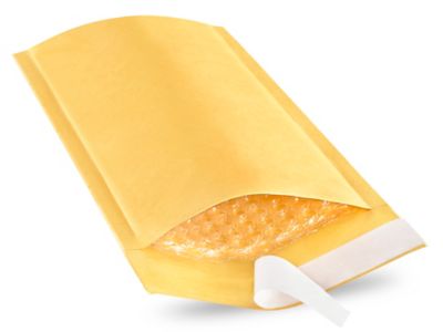 Uline Self-Seal Gold Bubble Mailers #00 - 5 x 10" S-10534