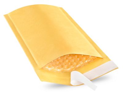 Uline Self-Seal Gold Bubble Mailers #00 Skid Lot - 5 x 10" S-10534S
