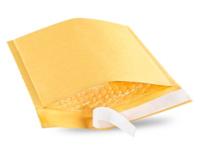 Self-Seal Gold Bubble CD Mailers - 7 1/4 x 8 - ULINE - Case of 200 - S-10535