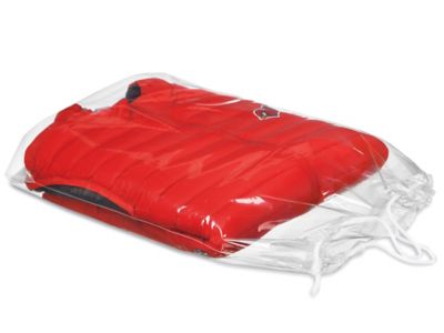 2 Mil Drawstring Bags 16 x 24, Clear - ULINE - Carton of 500 - S-11056