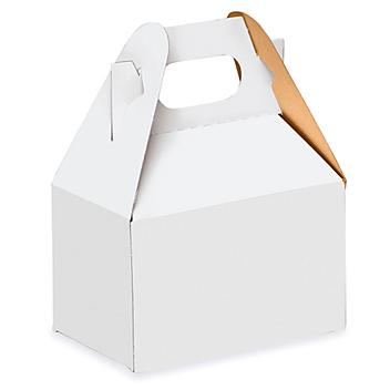 Gable Boxes - 4 x 2 1/2 x 2 1/2", White S-10567