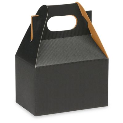 Gable Boxes - 4 x 2 1/2 x 2 1/2", Black S-10569BL