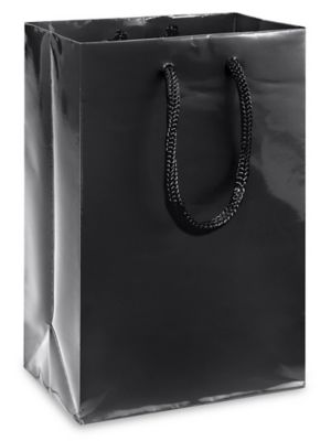 High Gloss Shopping Bags - 5 1/4 x 3 1/4 x 8 3/8, Rose, Pink S-10572P -  Uline