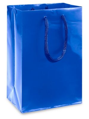 Custom Logo White Shopping Bags Merchandise Plastic Glossy 