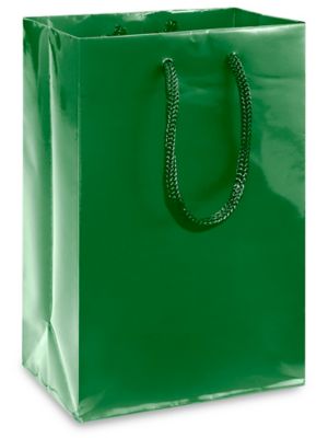 High Gloss Shopping Bags - 5 1/4 x 3 1/4 x 8 3/8, Rose, Pink S-10572P -  Uline