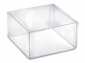 Cajas con Tapa Transparente y Base Transparente - 3 3/4 x 3 3/4 x 2" S-10577