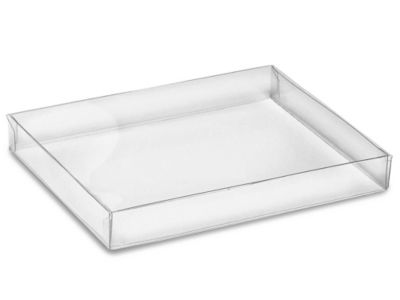 Cajas con Tapa Transparente y Base Blanca - 4 x 4 x 1, 102 x 102 x 25 mm  S-13198 - Uline