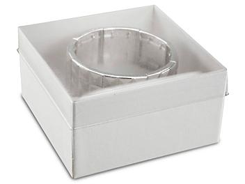 Clear Top Jewelry Boxes - 3 1/2 x 3 1/2 x 1 7/8" S-10583