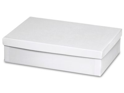 Jewelry Boxes - 8 x 5 1/2 x 2", White Swirl S-10601