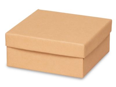 Jewelry Boxes - 3 1/2 x 3 1/2 x 1 1/2", Kraft S-10603