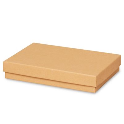 Jewelry Boxes - 5 1/4 x 3 3/4 x 7/8", Kraft S-10604