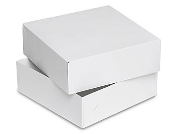 2-Piece Apparel Boxes - 12 x 12 x 4", White Gloss S-10614