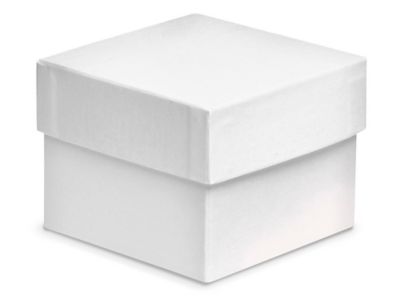 Deluxe Gift Boxes - 4 x 4 x 3", White