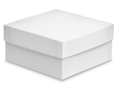 10 x 10 White Deluxe Gift Box Lids