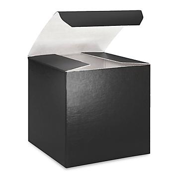Gift Boxes - 3 x 3 x 3", Black Gloss S-10630
