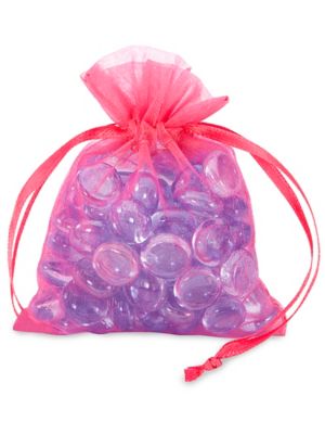 Bolsas de Tela de Organza - 4 x 6, Rosas S-10648P - Uline